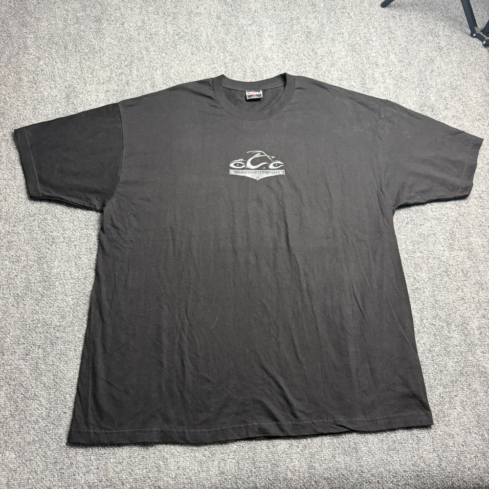 Vintage Orange County Choppers T-Shirt Mens 2XL Black ODM Biker Graphic Tee 2003